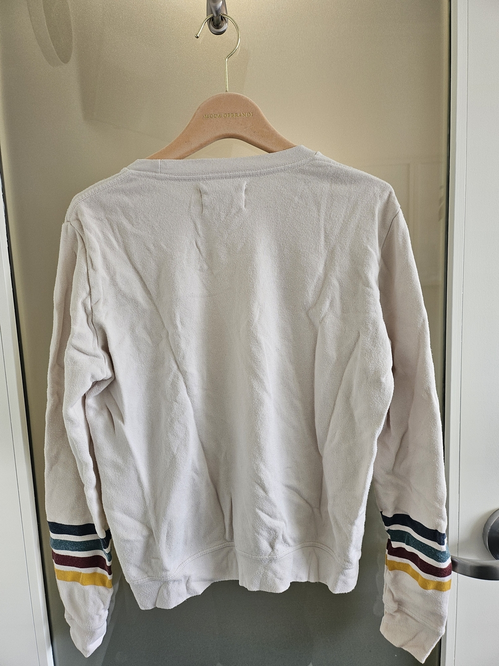 Sol Angeles Cream Sweatshirt And Joggers with Stripes Size Medium - Picture 4 of 7